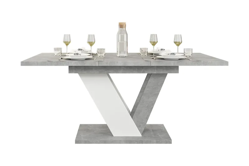 Harumi Matbord 120 cm Rektangulär - Grå/Vit - Products - Möbler - Bord & matgrupp - Matbord & köksbord