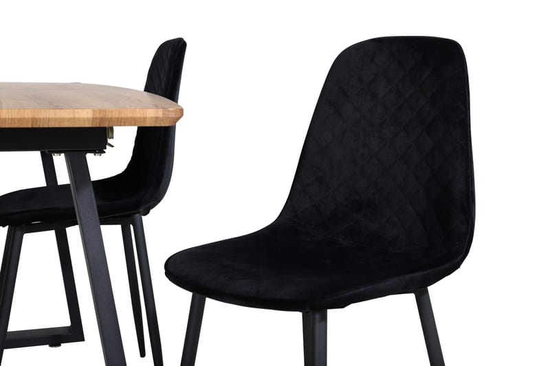 Inca Matgrupp 160 cm Rektangulär med 4 Polar stolar - Svart - Products - Möbler - Bord & matgrupp - Matgrupp