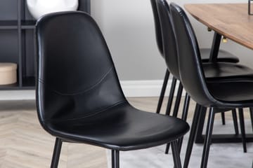 Inca Matgrupp 160 cm Rektangulär med 8 Polar stolar - Svart - Products - Möbler - Bord & matgrupp - Matgrupp