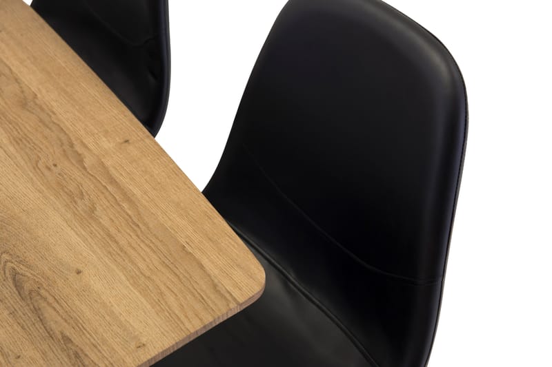 Inca Matgrupp 160 cm Rektangulär med 8 Polar stolar - Svart - Products - Möbler - Bord & matgrupp - Matgrupp