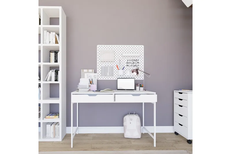 Durusu Skrivbord 55x120 cm - Vit - Products - Möbler - Bord & matgrupp - Kontorsbord - Datorbord