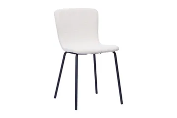 Kopparbo Matbord 180-240 cm Förlängningsbart med 6 Katy Matstolar - Svart / Vit Bouclé / Metallben Svart - Products - Möbler - Bord & matgrupp - Matgrupp