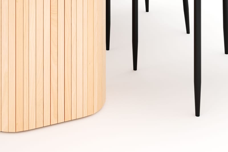 Kopparbo Matbord 200 cm med 6 Sawako Stolar - Natur - Products - Möbler - Bord & matgrupp - Matgrupp