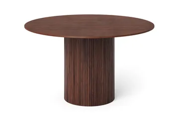 Kopparbo Runt Matbord 130 cm Fanér - Valnöt - Products - Möbler - Bord & matgrupp - Matbord & köksbord