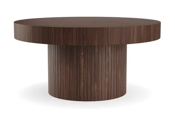 Kopparbo Runt Soffbord 90 cm - Valnöt / Trä / Mörkbrunt - Products - Möbler - Bord & matgrupp - Soffbord