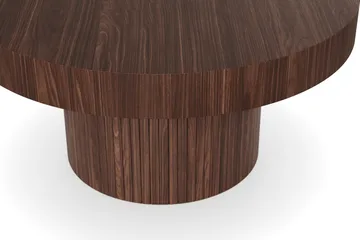 Kopparbo Runt Soffbord 90 cm - Valnöt / Trä / Mörkbrunt - Products - Möbler - Bord & matgrupp - Soffbord