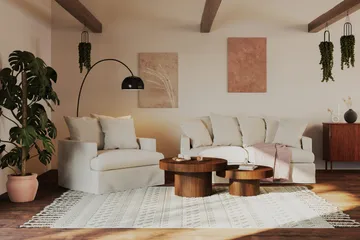 Kopparbo Soffbord 75 cm Runt Valnöt - Mörkbrunt valnötsträ - Products - Möbler - Bord & matgrupp - Soffbord