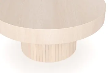Kopparbo Soffbord 75 cm Runt Vitlaserad Ek - Vitlaserad ek - Products - Möbler - Bord & matgrupp - Soffbord