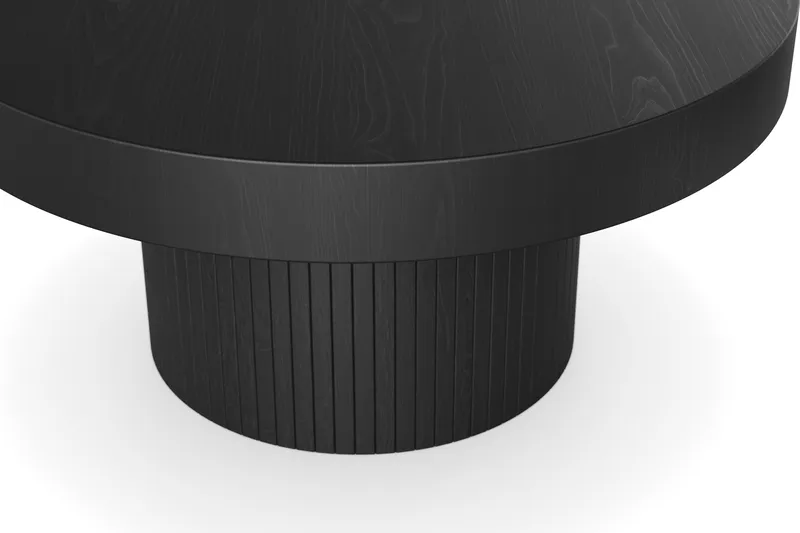 Kopparbo Soffbord 90 cm Runt Svart - Svartlaserad ek - Products - Möbler - Bord & matgrupp - Soffbord