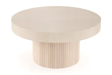 Kopparbo Soffbord 90 cm Runt Vitlaserad Ek - Ljust vitlaserat ekträ - Products - Möbler - Bord & matgrupp - Soffbord