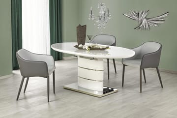 Lauber Förlängningsbart Matbord 140 cm - Vit - Products - Möbler - Bord & matgrupp - Matbord & köksbord