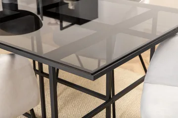 Leif Matgrupp 200 cm Rektangulär med 6 Berit stolar - Svart - Products - Möbler - Bord & matgrupp - Matgrupp