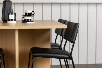 Leo Matgrupp 100 cm Rektangulär med 4 Kenth Stolar - Svart - Products - Möbler - Bord & matgrupp - Matgrupp