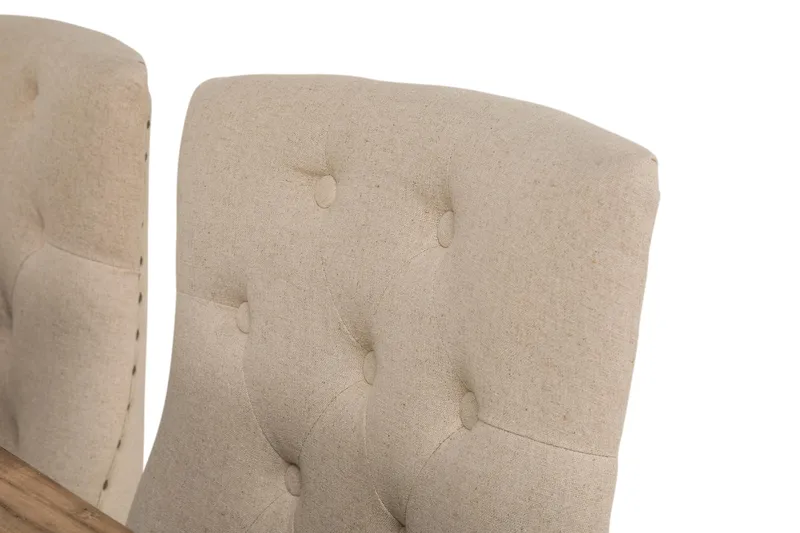 Lyon Förlängningsbar Matgrupp 200 cm med 6 Viktoria Stol - Natur/Vit/Beige - Products - Möbler - Bord & matgrupp - Matgrupp