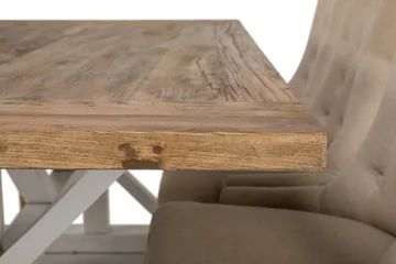 Lyon Förlängningsbar Matgrupp 200 cm med 6 Viktoria Stol - Natur/Vit/Beige - Products - Möbler - Bord & matgrupp - Matgrupp