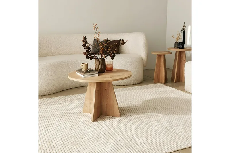 Munne Soffbord 60 cm - Ek - Products - Möbler - Bord & matgrupp - Soffbord