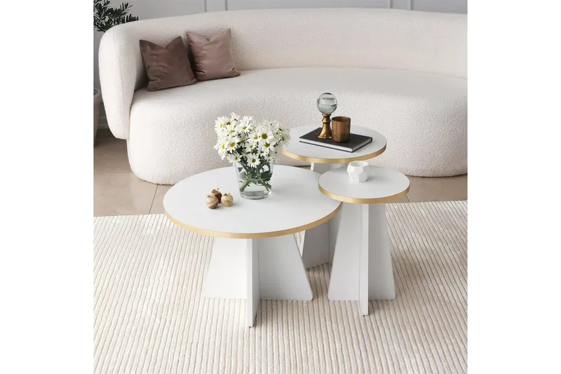 Munne Soffbord 60 cm - Vit - Products - Möbler - Bord & matgrupp - Soffbord