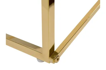 Nod Soffbord 100 cm Marmormönster - Vit/Guld - Products - Möbler - Bord & matgrupp - Marmorbord