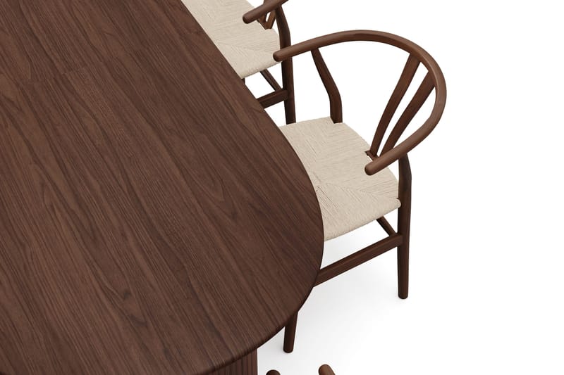 Noira Matgrupp förlängningsbart 220-320 cm Valnöt med 6 Dastoori Matstolar - Valnöt - Products - Möbler - Bord & matgrupp - Matgrupp