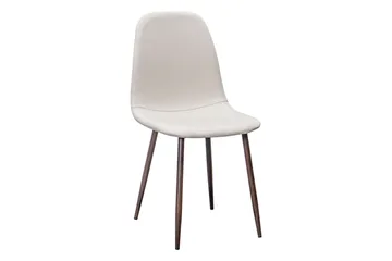 Noira Ovalt Matbord 220 cm Valnöt +  8 st Nibe stol beige med valnöt ben - Brun/Beige - Products - Möbler - Bord & matgrupp - Matgrupp
