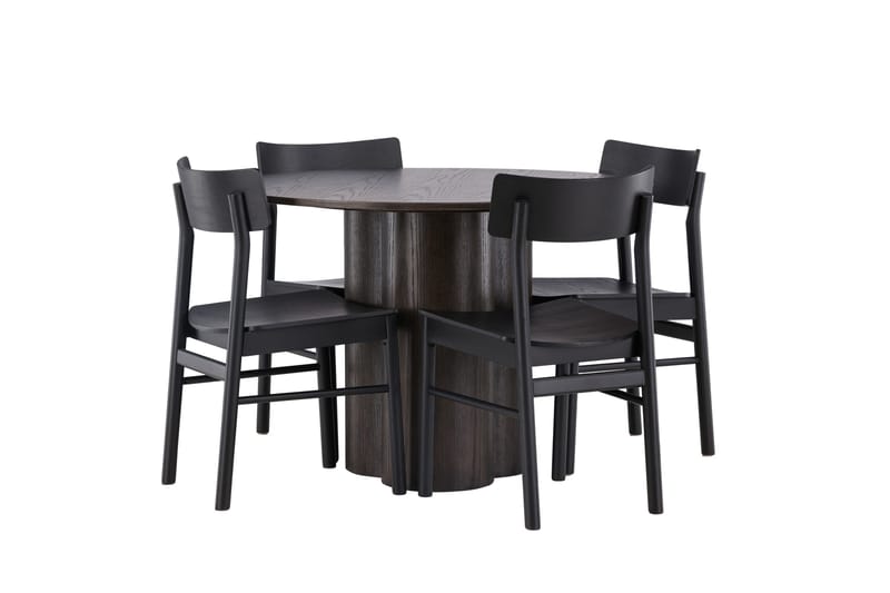 Olivia Matgrupp + 4 stolar - Mocca - Products - Möbler - Bord & matgrupp - Matgrupp