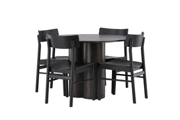 Olivia Matgrupp + 4 stolar - Mocca - Products - Möbler - Bord & matgrupp - Matgrupp