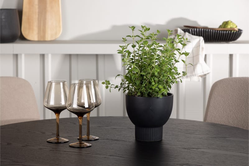 Olivia Matgrupp 110 cm Rund med 4 Seda Stolar - Beige - Products - Möbler - Bord & matgrupp - Matgrupp