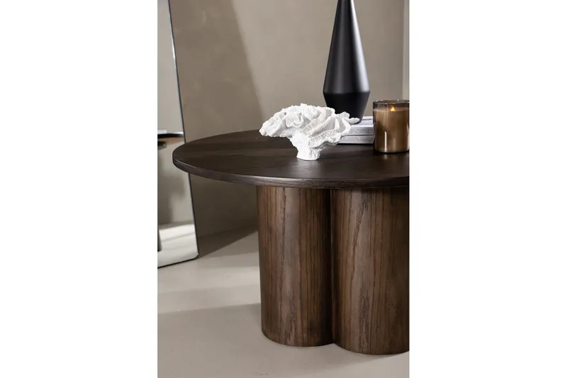 Olivia Soffbord 80 cm Runt - Brun - Products - Möbler - Bord & matgrupp - Matbord & köksbord