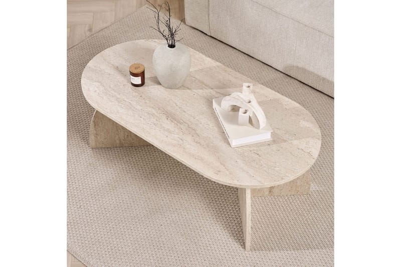 Osyra Soffbord 120 cm - Travertine - Products - Möbler - Bord & matgrupp - Soffbord
