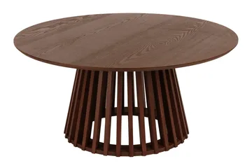 Peyra Soffbord Runt 86 cm Fanér, Valnöt