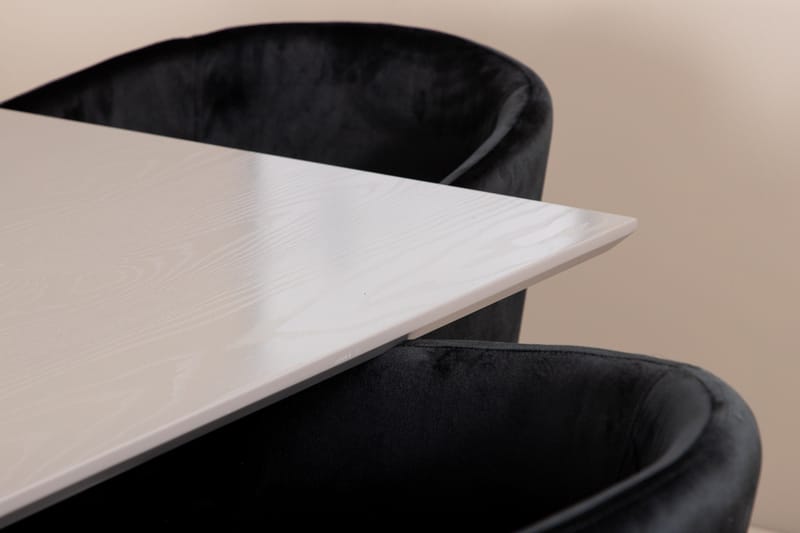 Piazza Matgrupp 180 cm Rektangulär med 6 Berit stolar - Svart - Products - Möbler - Bord & matgrupp - Matgrupp