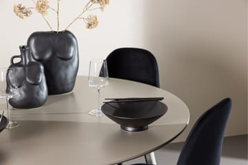Plaza Matgrupp 120 cm Rund med 4 Polar stolar - Beige/Svart - Products - Möbler - Bord & matgrupp - Matgrupp