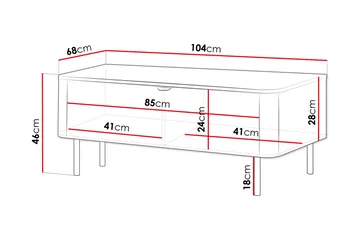 Pollena Soffbord 104 cm - Brun - Products - Möbler - Bord & matgrupp - Soffbord