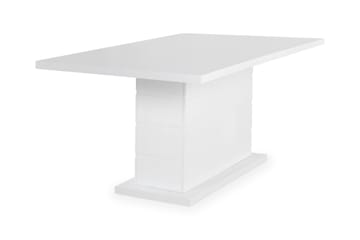 Ratliff Matbord 180 cm Förlängningsbart med illäggsskiva +  6 st Nibe stol beige med svarta ben - Vit/Beige - Products - Möbler - Bord & matgrupp - Matgrupp