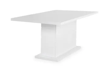 Ratliff Matbord 180 cm Förlängningsbart med illäggsskiva +  6 st Nibe stol brun med ek ben - Vit/Brun - Products - Möbler - Bord & matgrupp - Matgrupp