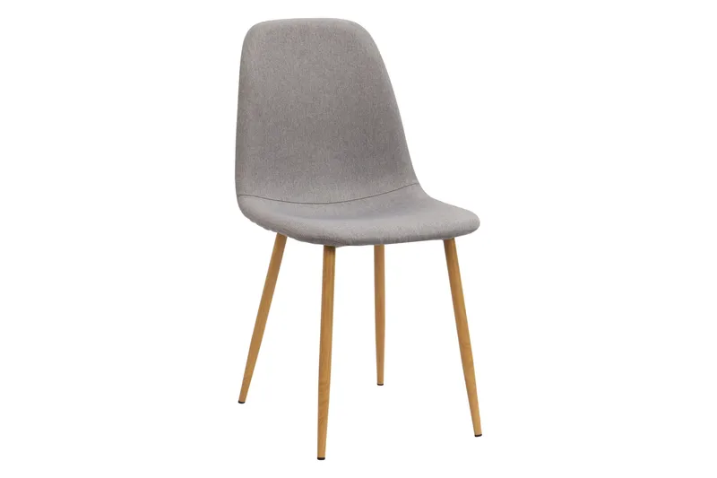 Ratliff Matbord 180 cm Förlängningsbart med illäggsskiva +  6 st Nibe stol grå med ek ben - Vit/Grå - Products - Möbler - Bord & matgrupp - Matgrupp