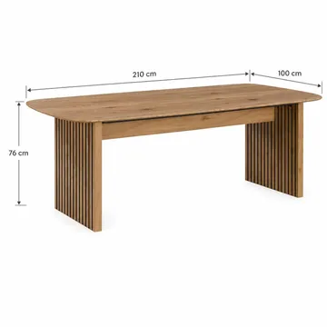 Richeto Matbord 210 cm - Naturlig finish - Products - Möbler - Bord & matgrupp - Matbord & köksbord