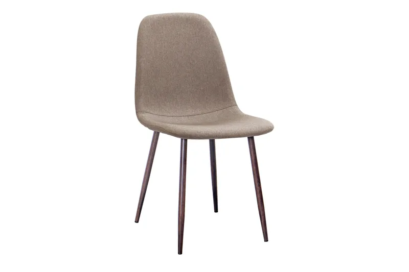 Richeto Matbord Rökt Ek 210 cm valnöt +  6 st Nibe stol brun med valnöt ben - Brun - Products - Möbler - Bord & matgrupp - Matgrupp