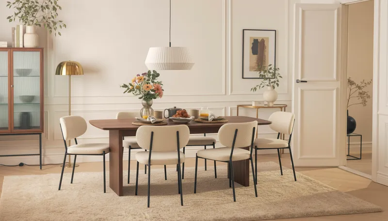 Richeto Matbord Rökt Ek 240 cm - Brun / Ribbad - Products - Möbler - Bord & matgrupp - Matbord & köksbord