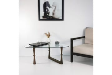 Sabani Soffbord 96 cm Trekantig - Valn ötsbrun - Products - Möbler - Bord & matgrupp - Soffbord