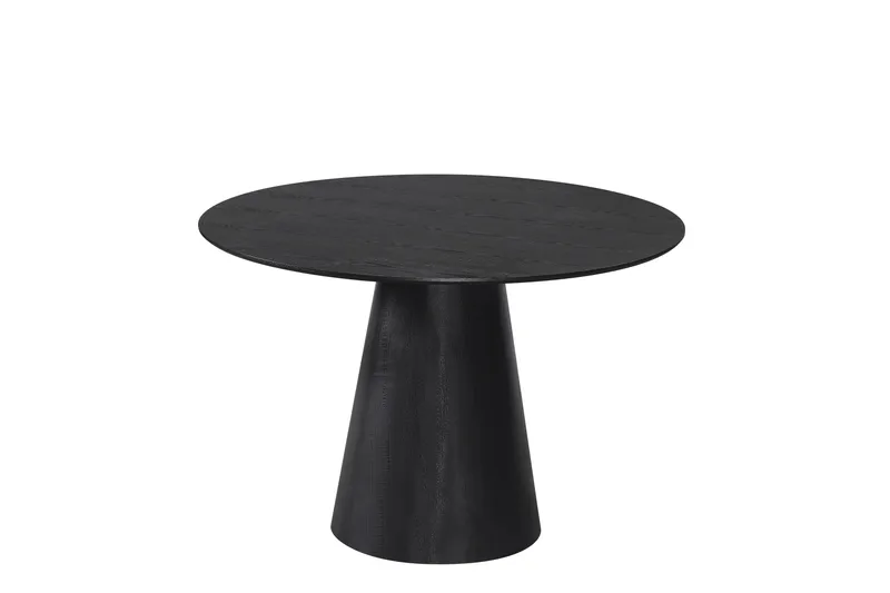 Siena Litet Matbord Runt 110cm Ekfanér - Svart - Products - Möbler - Bord & matgrupp - Matbord & köksbord