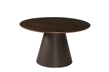 Siena Matgrupp runt 130 cm Rökt Ek med 6 Elsie Matstolar - Rökt ek/Vit - Products - Möbler - Bord & matgrupp - Matgrupp