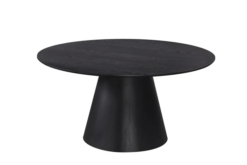 Siena Stort Matbord Runt 150cm Ekfanér - Svart - Products - Möbler - Bord & matgrupp - Matbord & köksbord