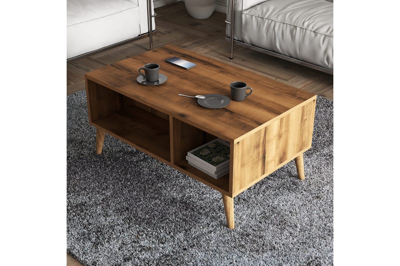 Soffbord Elrasmo Soffbord 90x54x90 cm Brun - Products - Möbler - Bord & matgrupp - Soffbord