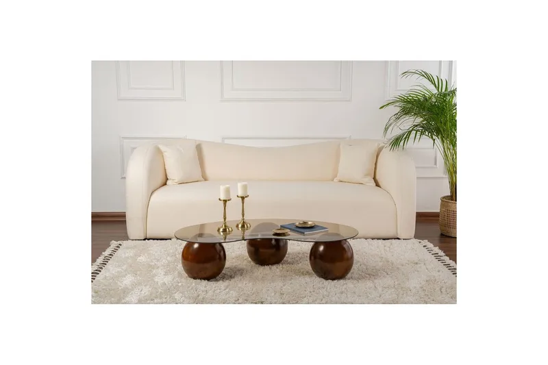 Soffbord Jaromere Valnöt / Bronse - Valnöt / Bronse - Products - Möbler - Bord & matgrupp - Soffbord