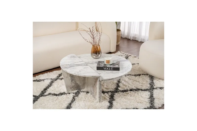 Soffbord Mukund Freesia Marble - Freesia Marble - Products - Möbler - Bord & matgrupp - Soffbord