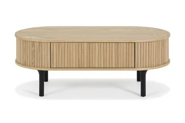 Noira Ovalt Soffbord 118 cm - Natur - Products - Möbler - Bord & matgrupp - Soffbord - Soffbord med förvaring