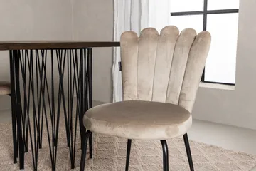 Stone Matgrupp 220 cm Oval med 4 Limhamn stolar - Beige - Products - Möbler - Bord & matgrupp - Matgrupp