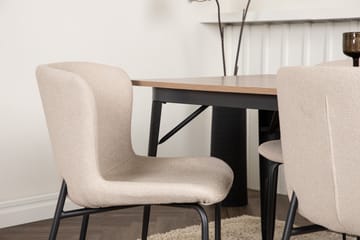 Tempe Matgrupp 140 cm Rektangulär med 4 Modesto stolar - Beige - Products - Möbler - Bord & matgrupp - Matgrupp