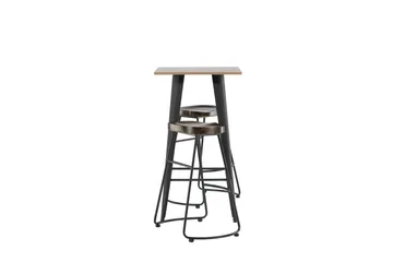 Tempe Matgrupp 60 cm Rektangulär med 2 Ozark stolar - Svart - Products - Möbler - Bord & matgrupp - Matgrupp